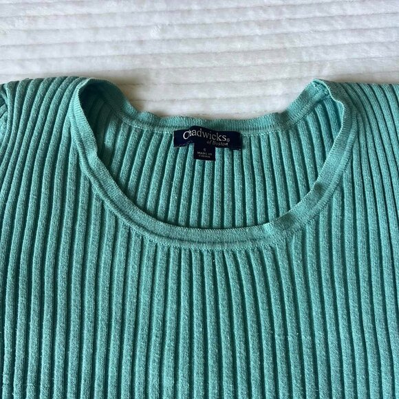 Size Small Women's Chadwicks Flared Blue Sweater - Picture 5 of 6
